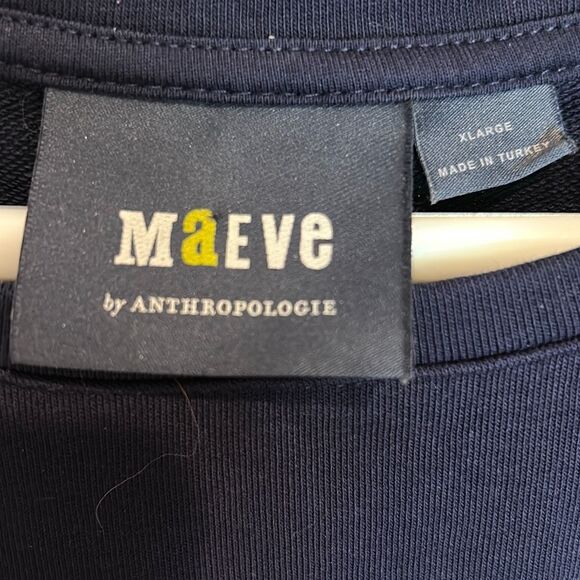 ANTHROPOLOGIE Navy Eyelet Top - Picture 11 of 11